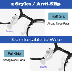 Close-up of 1.0mm glasses nose pad screws