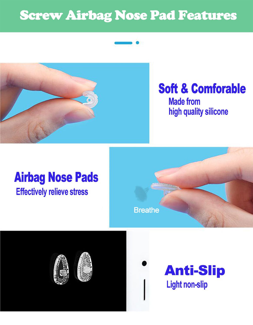 All-in-one eyeglasses repair kit in durable plastic box
