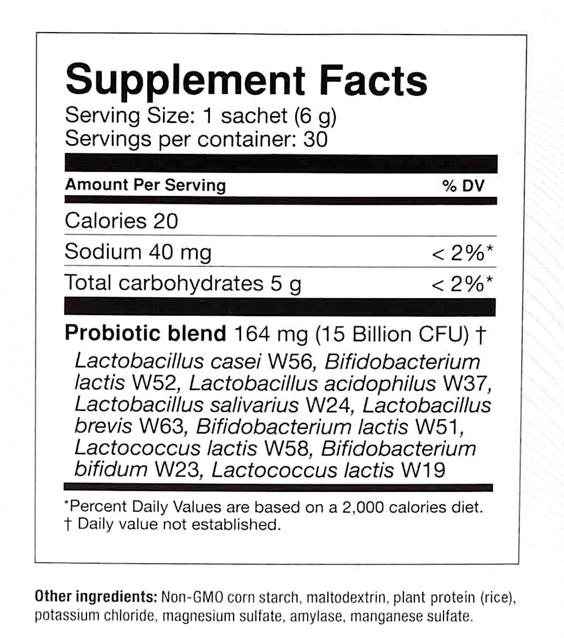 OMNi BiOTiC Hetox individual-serving pack illustrating convenient, non-GMO detox on the go