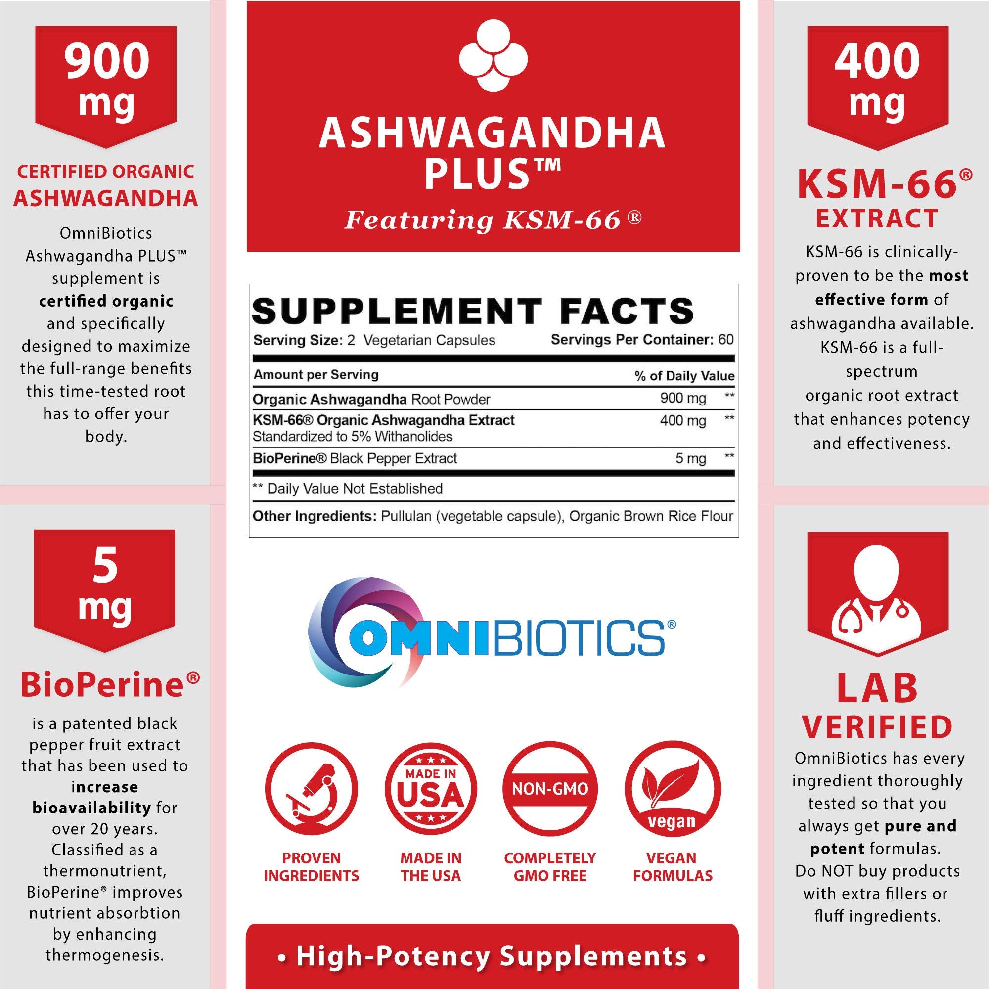 Ashwagandha root powder 900mg per serving