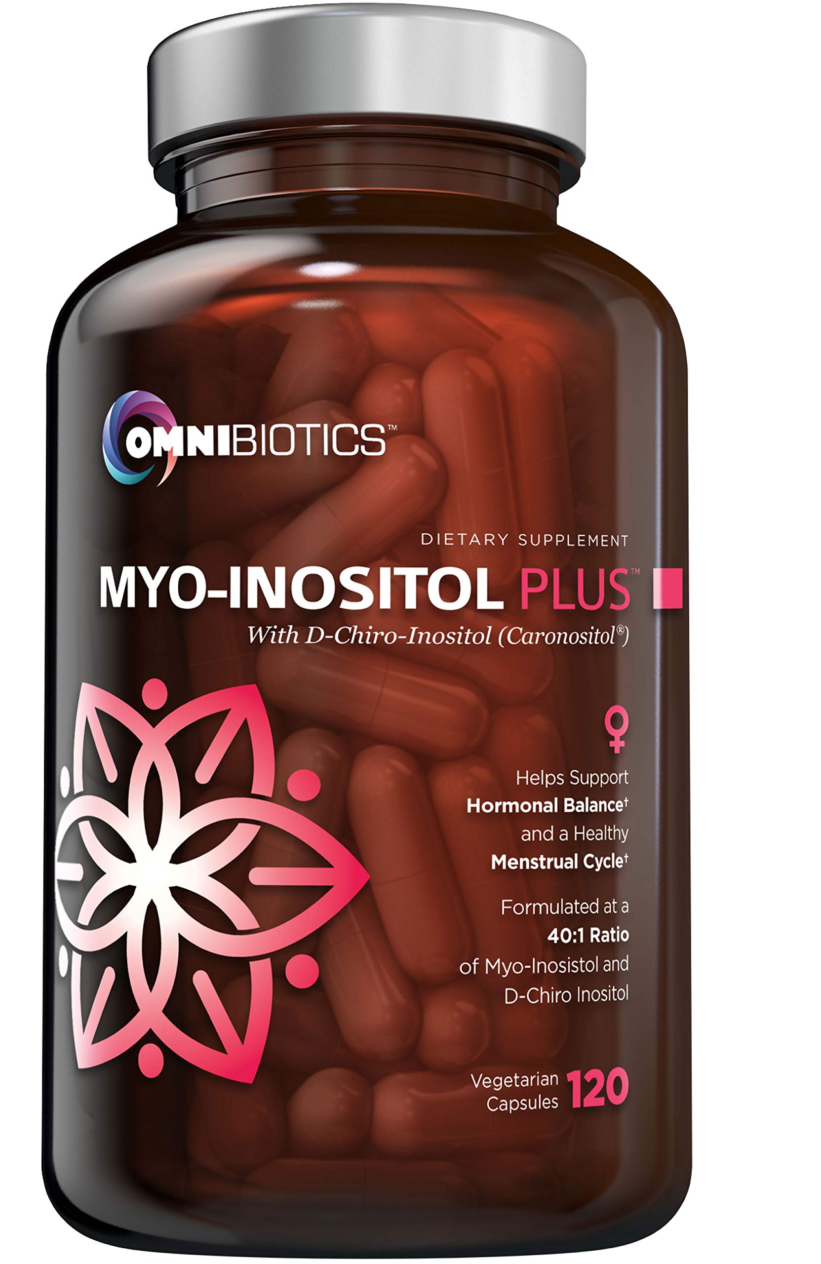OmniBiotics product hero image showing Myo-Inositol and D-Chiro-Inositol capsules