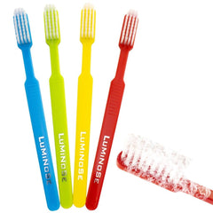 Omnia ONE 100-pack prepasted disposable toothbrushes, front view