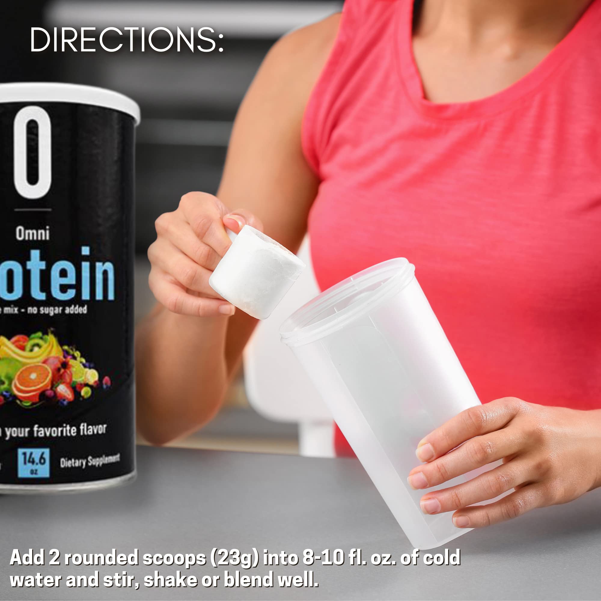 Ingredients include Pea Protein Isolate and Whey Protein Concentrate