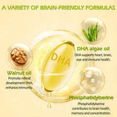 Close-up of OMOGS Algae DHA label