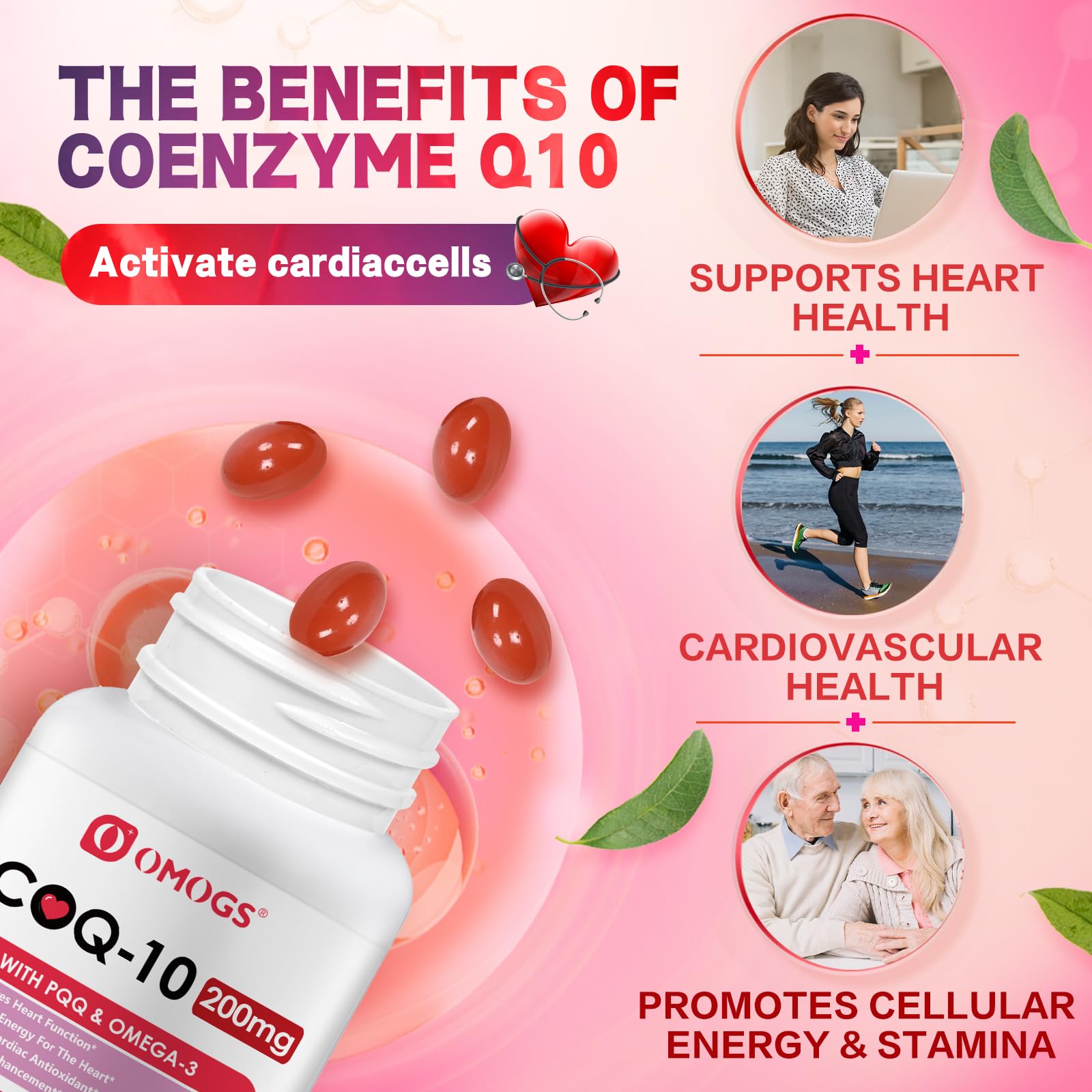 Omega-3 DHA component of the formula supporting heart and brain health
