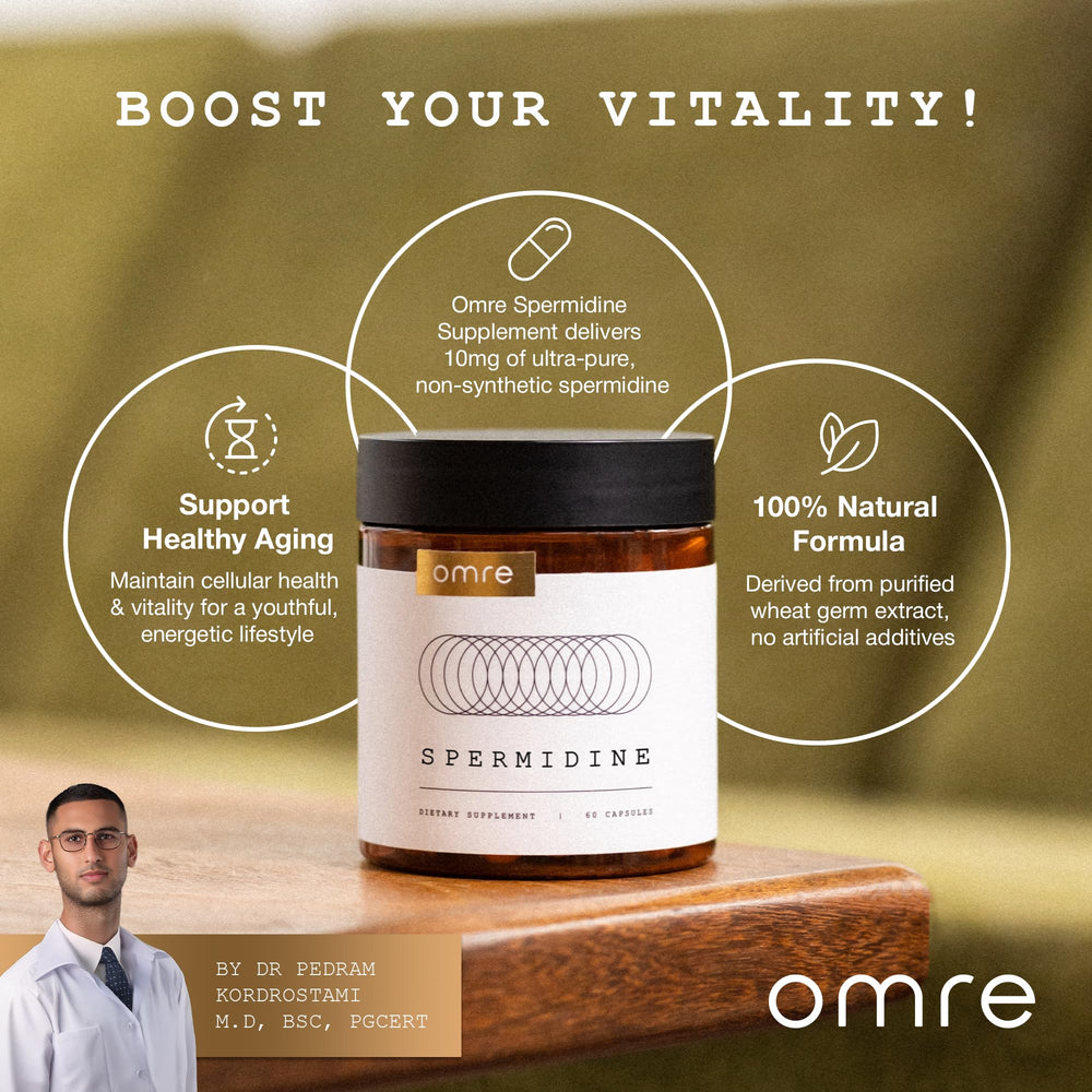 Close-up of 1000 mg wheat germ extract used to deliver spermidine