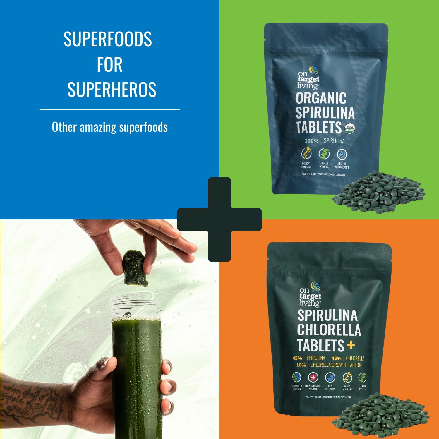 Vegan supplement bottle with 1000 tablets