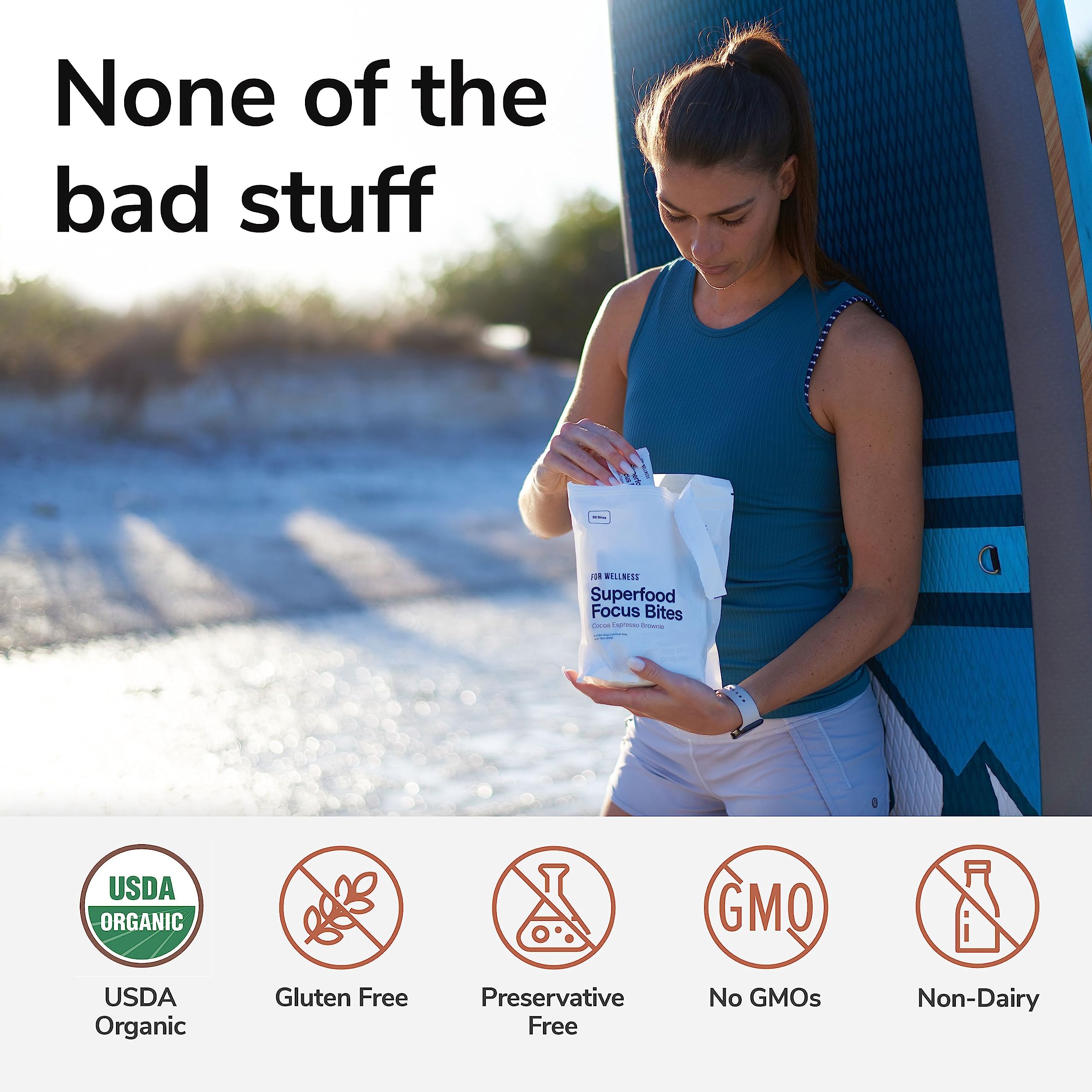 On-the-go nutrition packaging shot