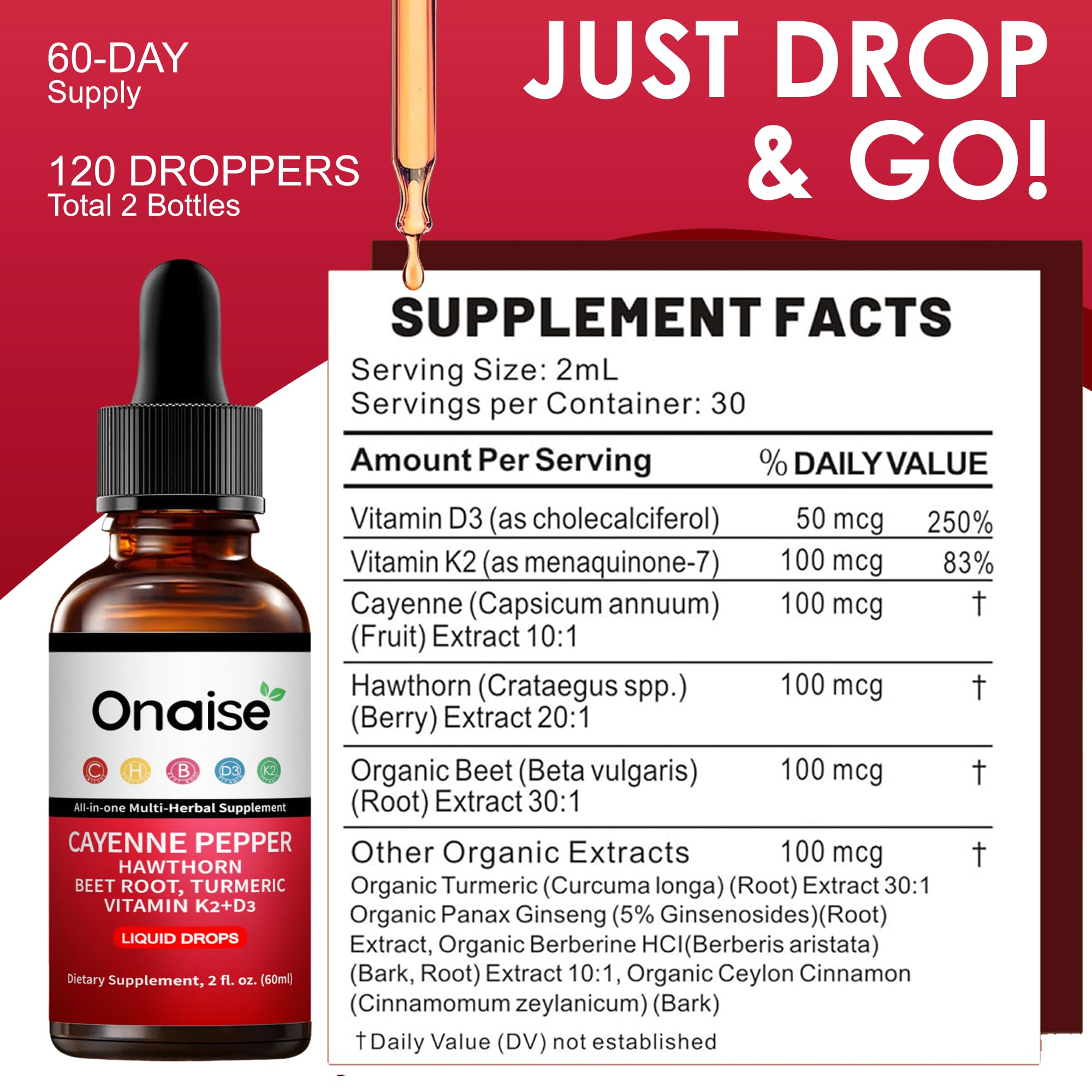 Product label close-up on bottle