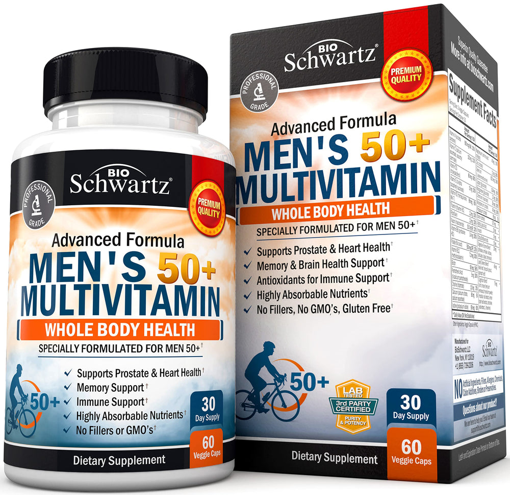 Hero image of Once Daily Multivitamin for Men 50+ 60-count bottle