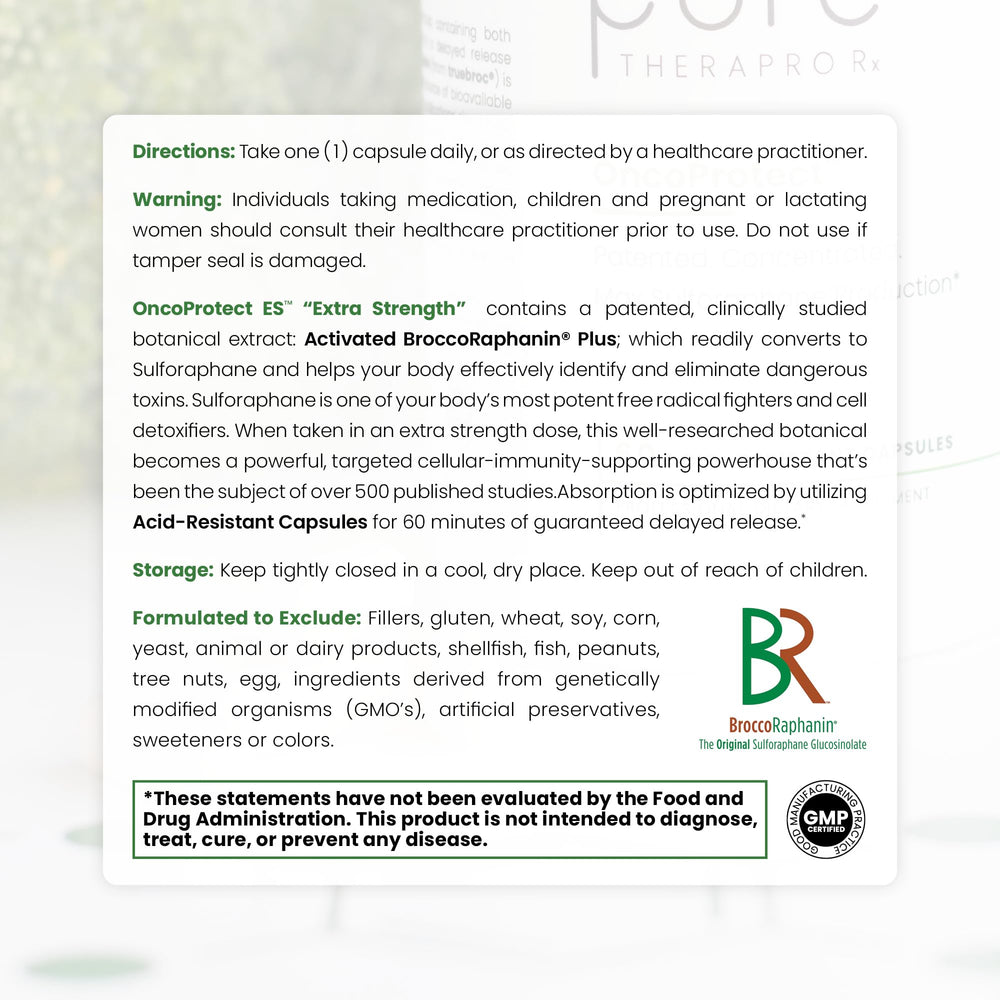 Patented Activated BroccoRaphanin ingredient on label