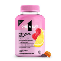 One A Day Prenatal Gummies bottle 120 count – packaging may vary