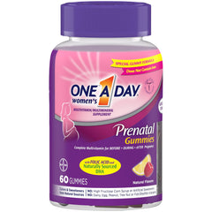 Bottle of One A Day Women's Prenatal Gummies 60-count