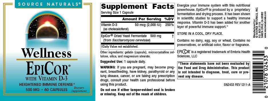 Illustration of daily dosage of one capsule