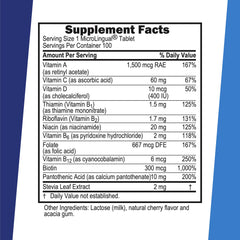 Close-up of MicroLingual instant-dissolve tablets