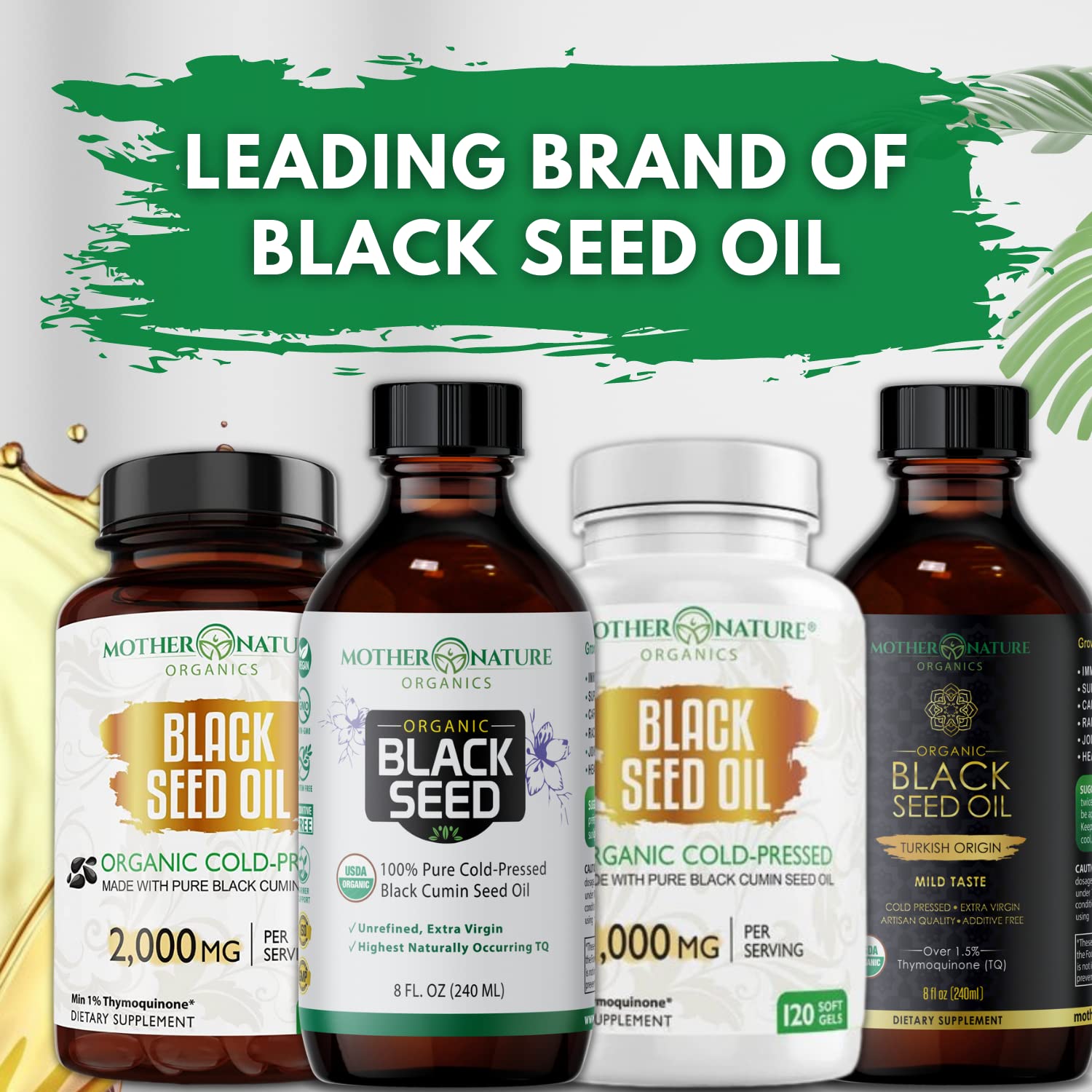 One-month supply of black seed oil capsules (60 count)