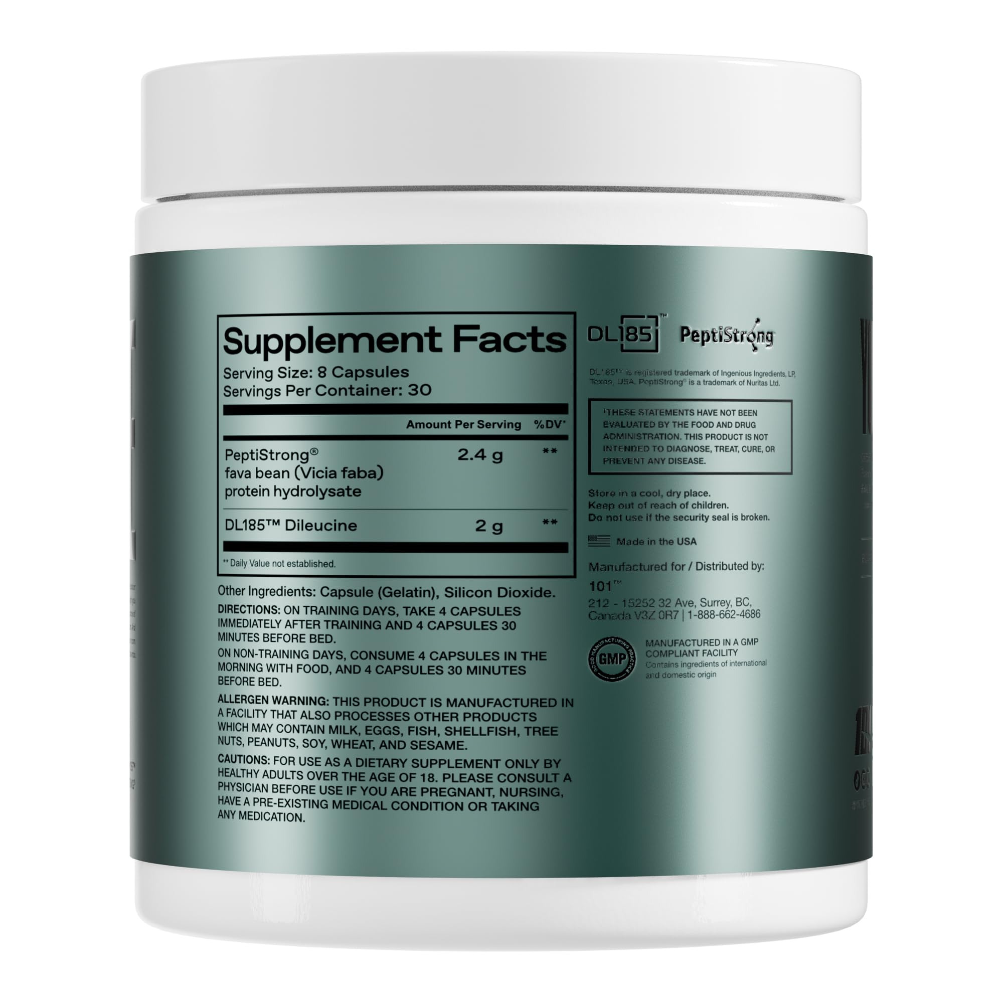 ONE OF ONE Peptide Builder scoop shows precise serving for consistent muscle-building