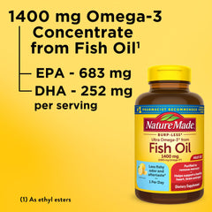 One-per-day omega-3 fish oil softgel for heart, brain and eyes