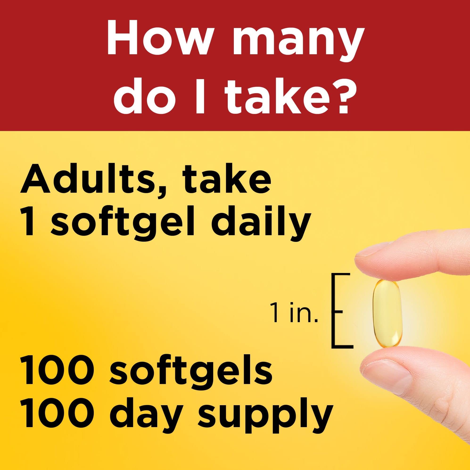 One per day softgel daily dose