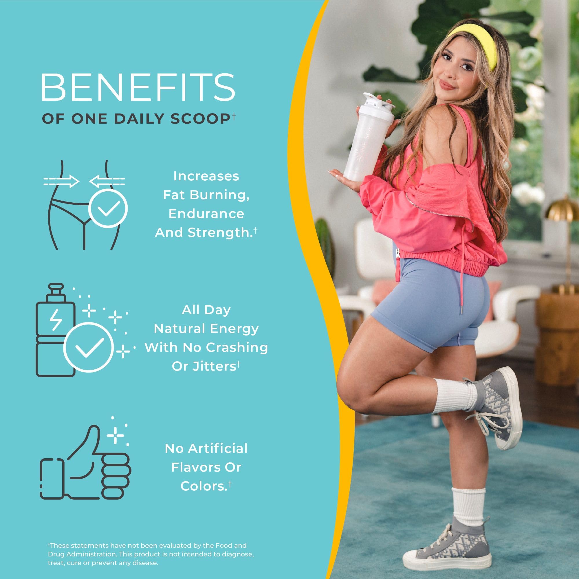 One Sol Women Preworkout Scoop provides convenient dosing for smooth energy.