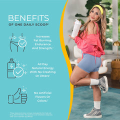 One Sol Women Preworkout Scoop provides convenient dosing for smooth energy.