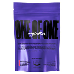 Front label of ONE OF ONE Hydration Electrolyte Powder – Watermelon flavor