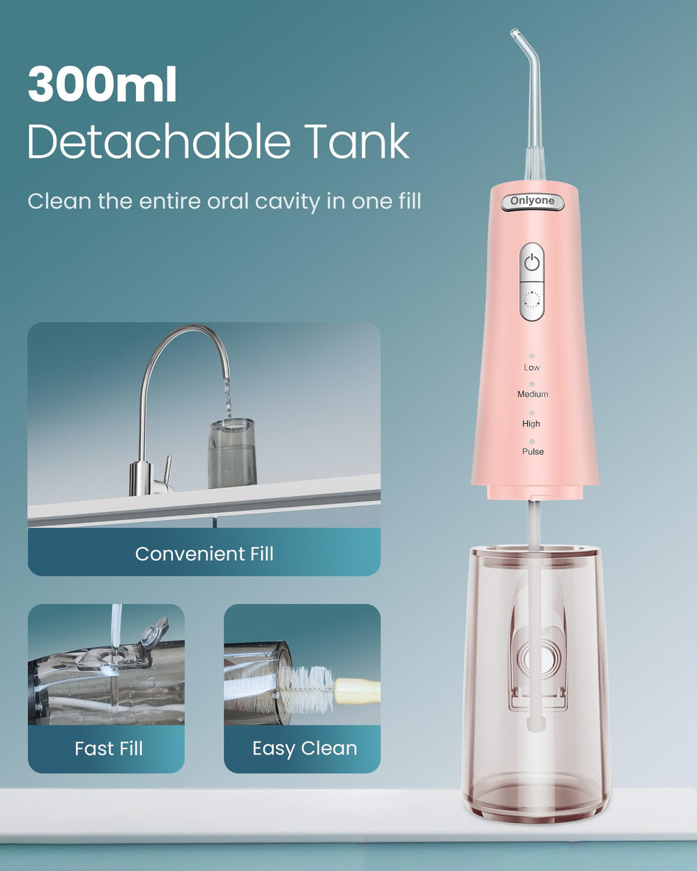 Compact portable design suitable for travel