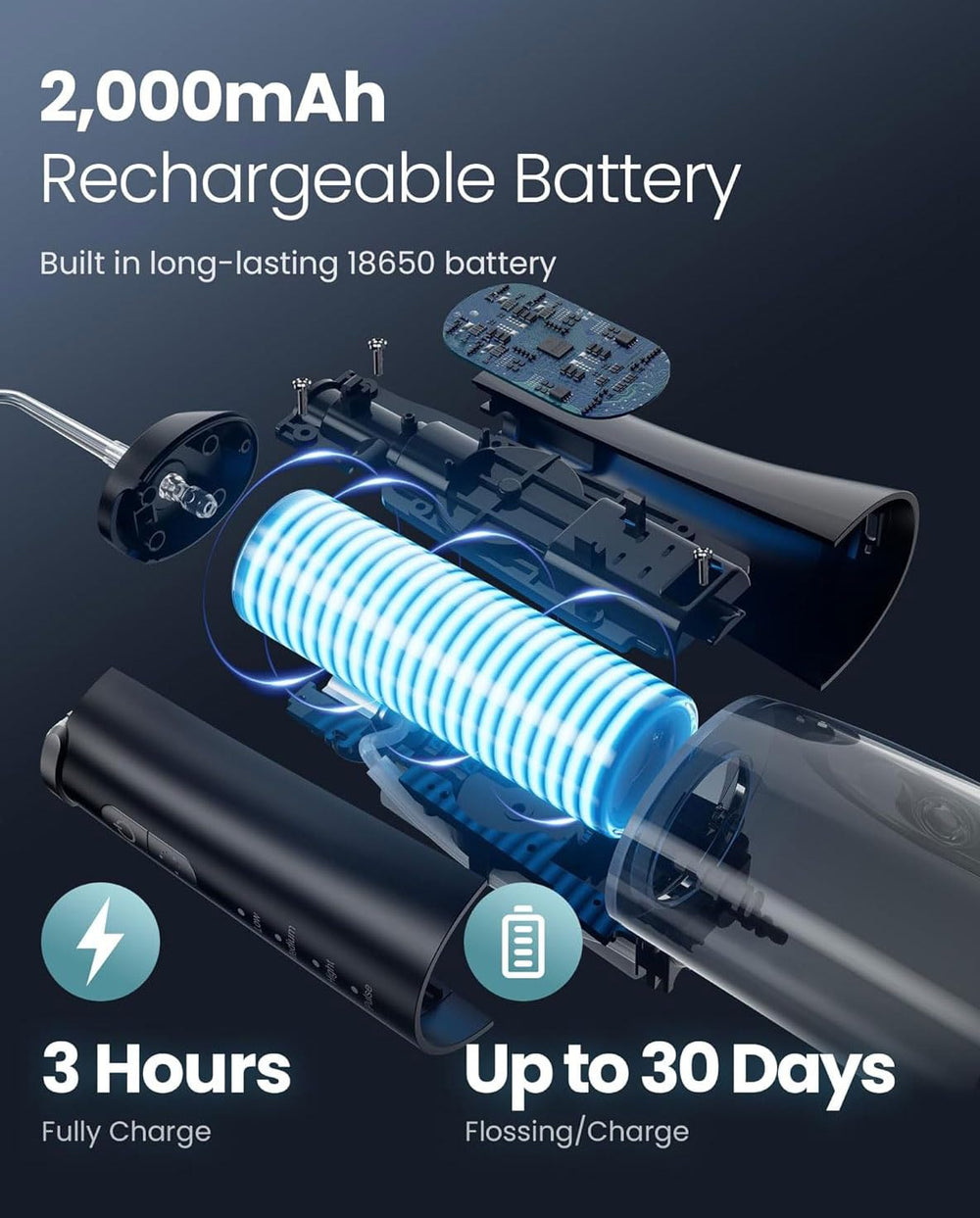 USB charging cable for rechargeable use