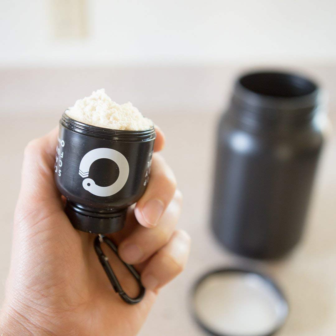 BPA-free recyclable plastic used for OnMyWhey keychain