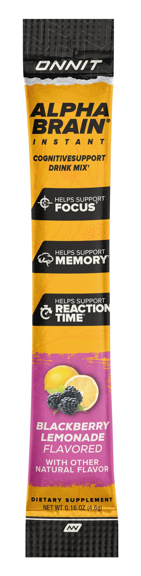 Caffeine-free nootropic drink mix for focus and memory