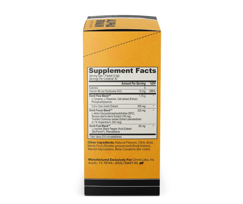 Ingredients: Alpha GPC, L-Theanine, Bacopa, Phosphatidylserine and Vitamin B6