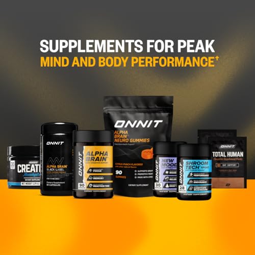 ONNIT Alpha Brain study-friendly scene without caffeine