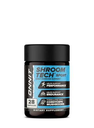 ONNIT Shroom Tech Sport label highlights cordyceps and adaptogens