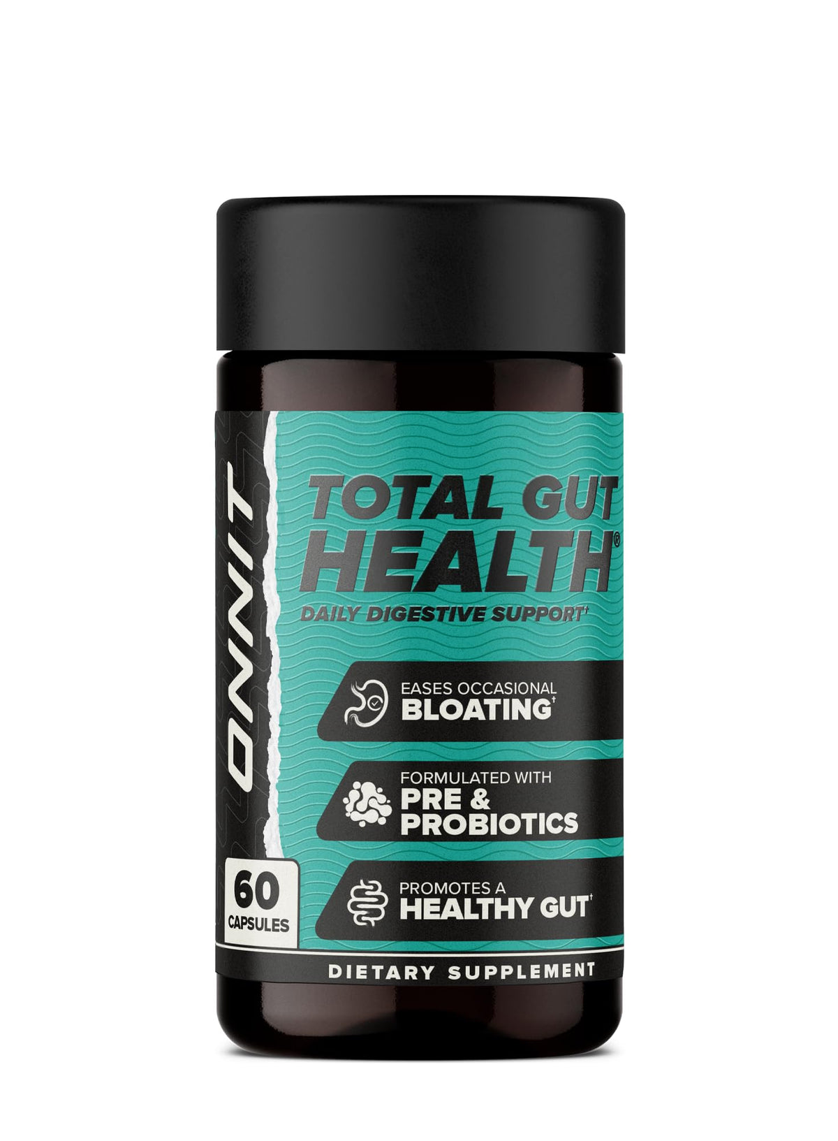 ONNIT Total Gut Health bottle with label