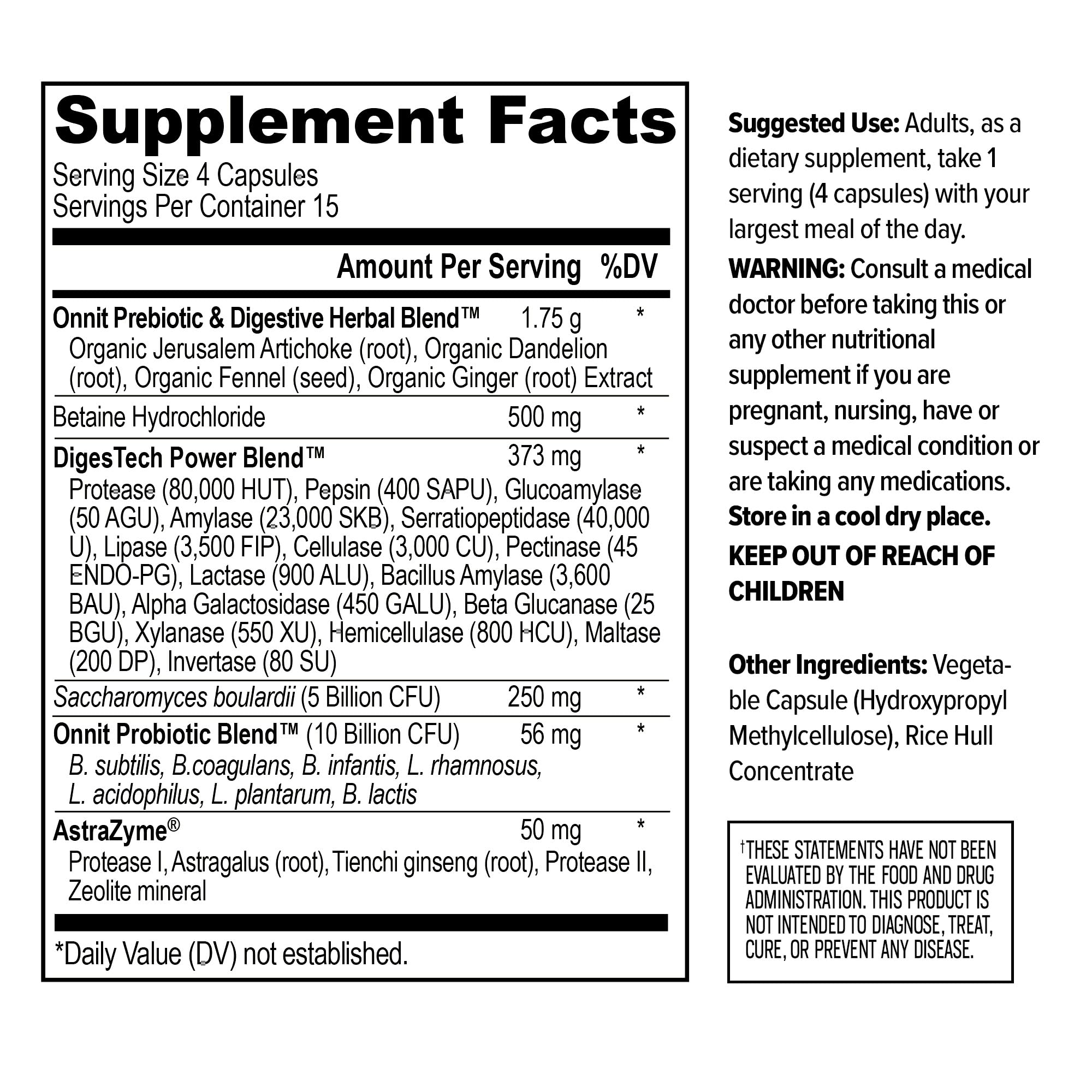 Organic prebiotics illustration for Total Gut Health