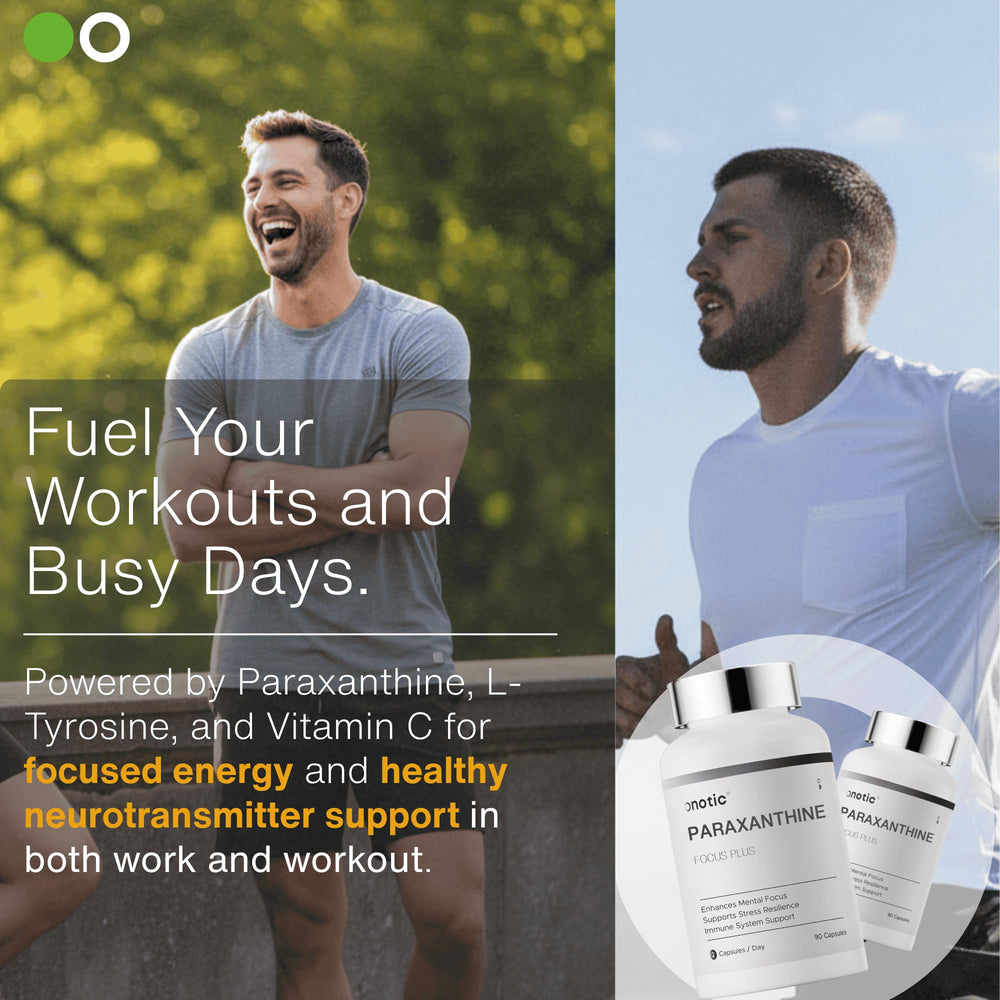 ONOTIC capsules swallowing action shot highlighting easy-to-swallow capsules