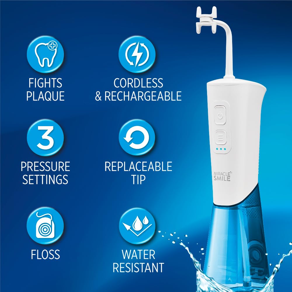 Compact travel-friendly water flosser design