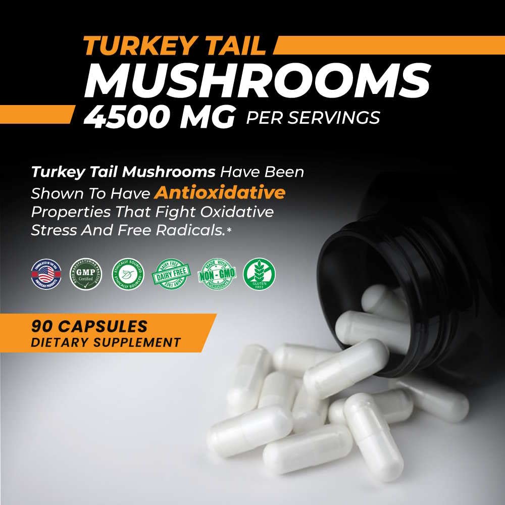 Product bottle and packaging showing 4500mg extract per capsule