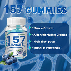 Gluten-free and Non-GMO OOUUEEOO 157 Peptide Gummies container