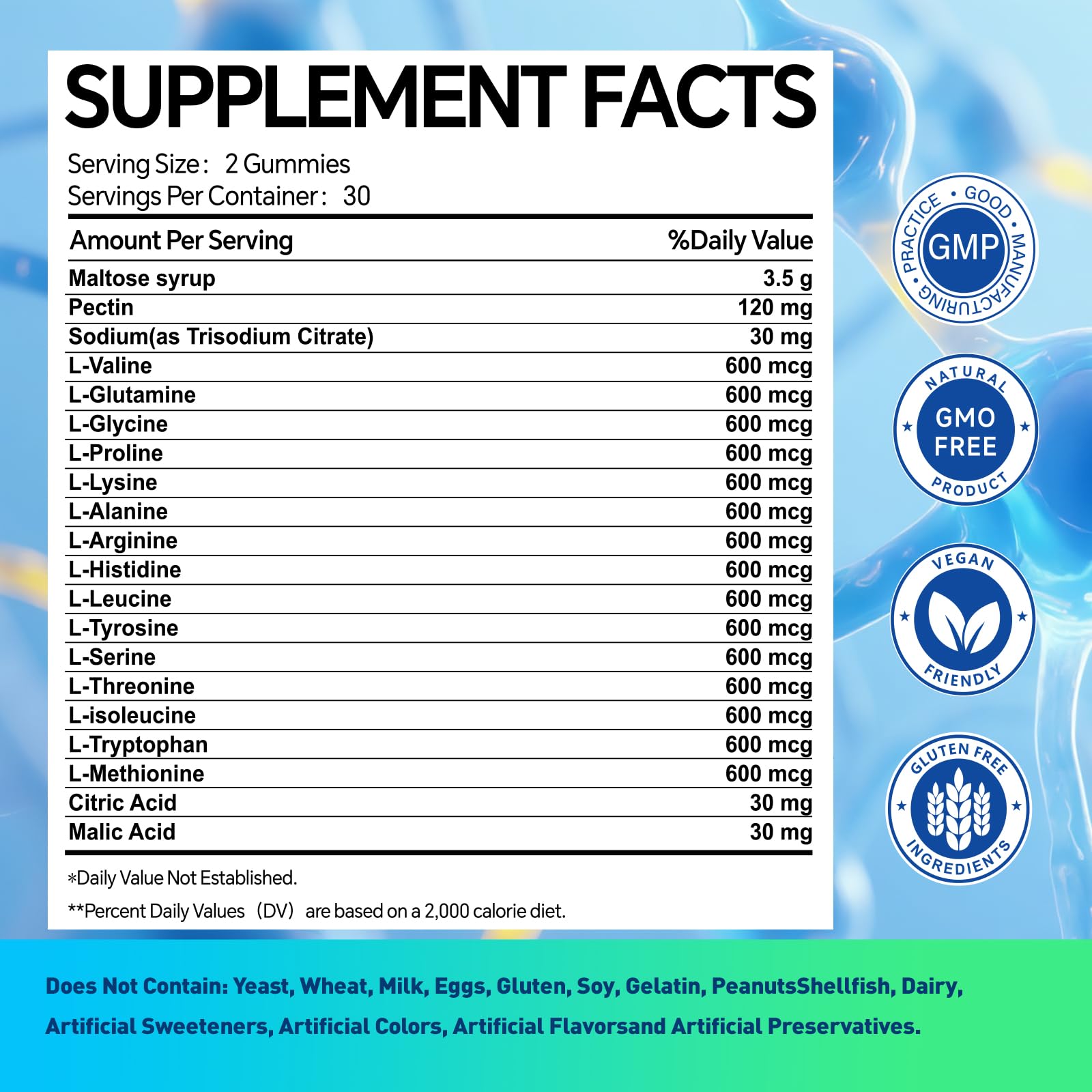 60-count Blue Raspberry OOUUEEOO 157 Peptide Gummies packaging