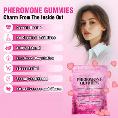 OOUUEEOO Pheromone Gummies for Women Strawberry Flavor - Product Image 2
