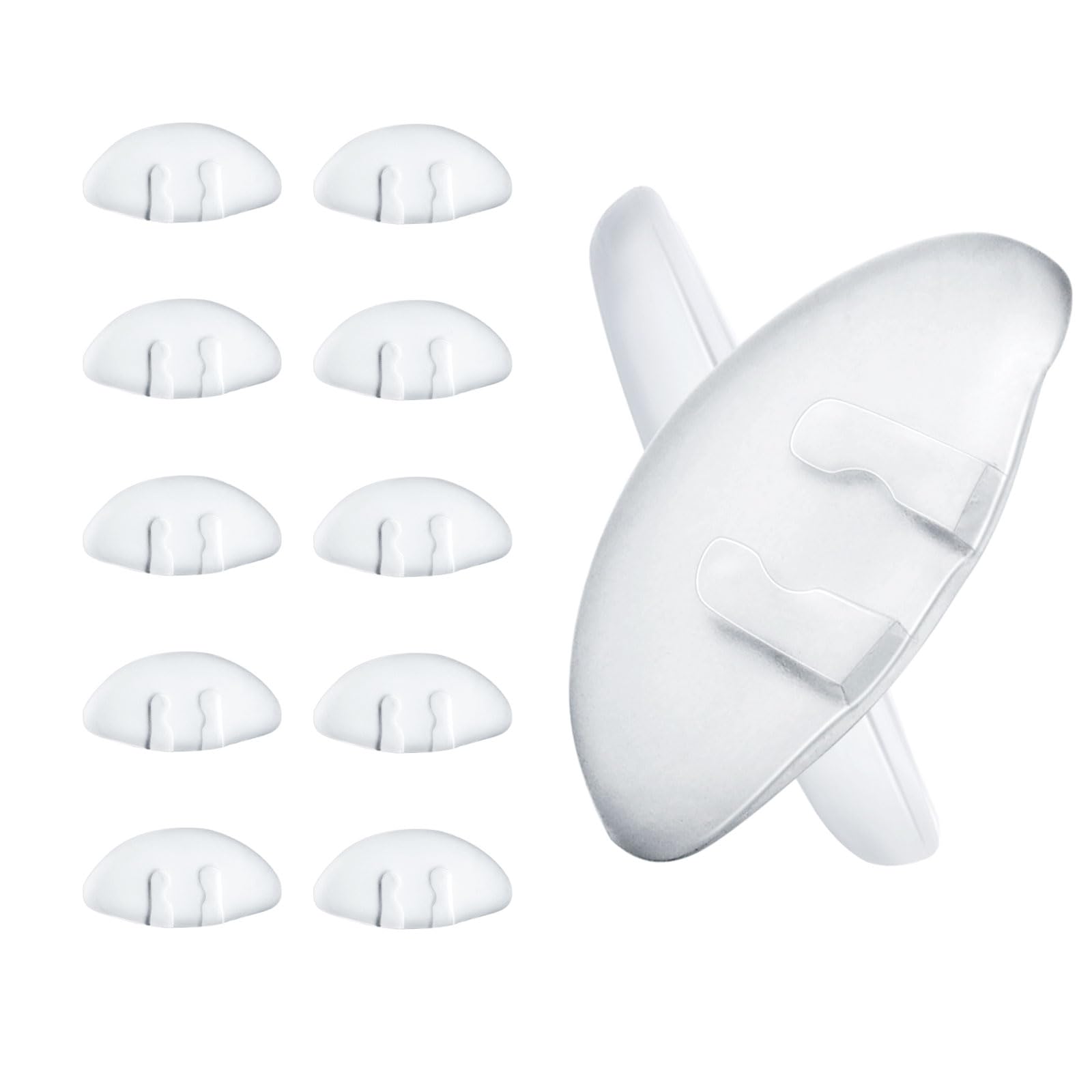 Close-up of silicone rubber nose pad material