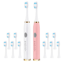 OOYY white electric toothbrush handle – front view