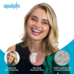 Close-up of Opal Pix interproximal cleaner tips