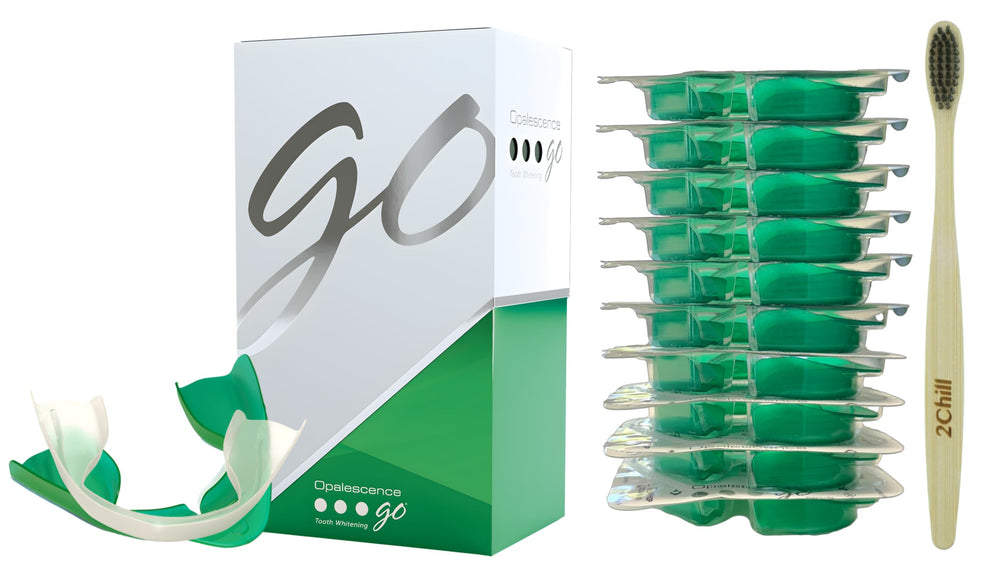 Opalescence Go 15% Mint prefolded whitening trays - front view