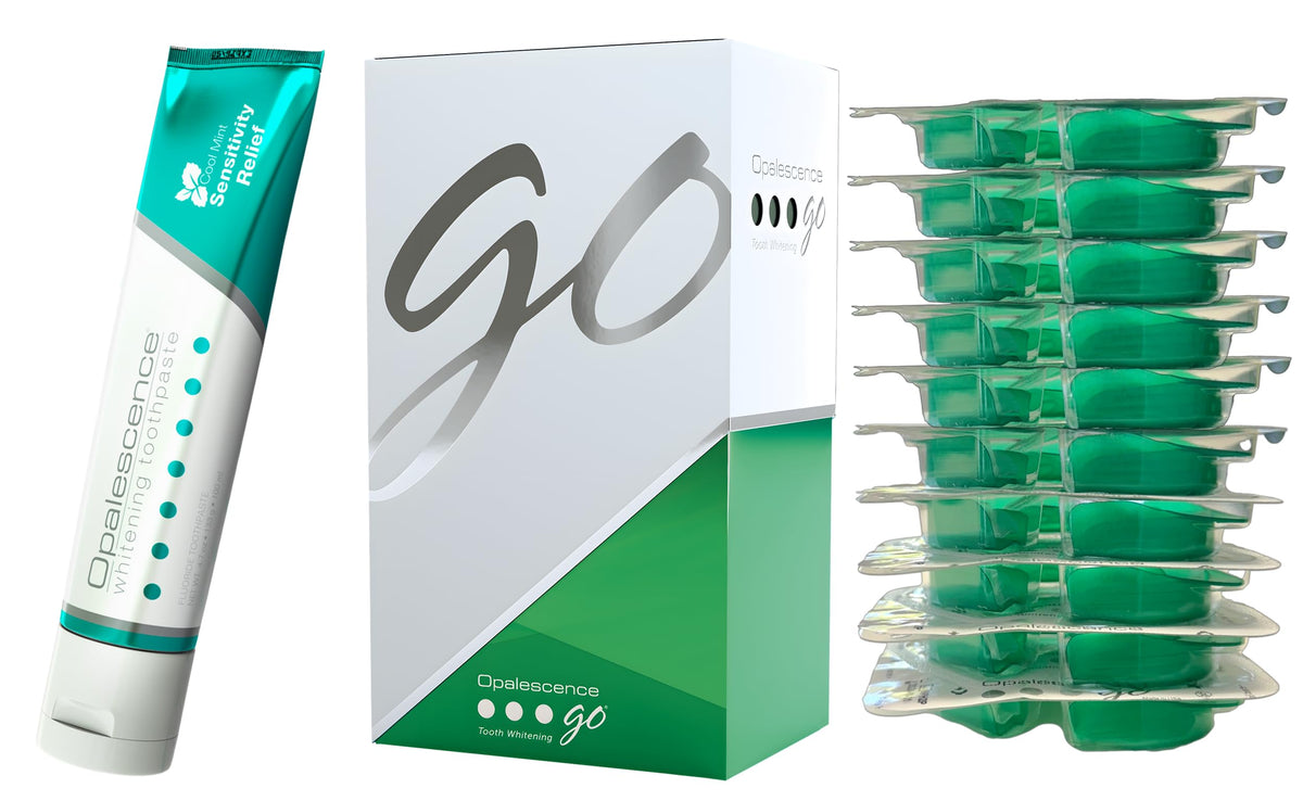 Opalescence Go 15% prefilled whitening trays front view