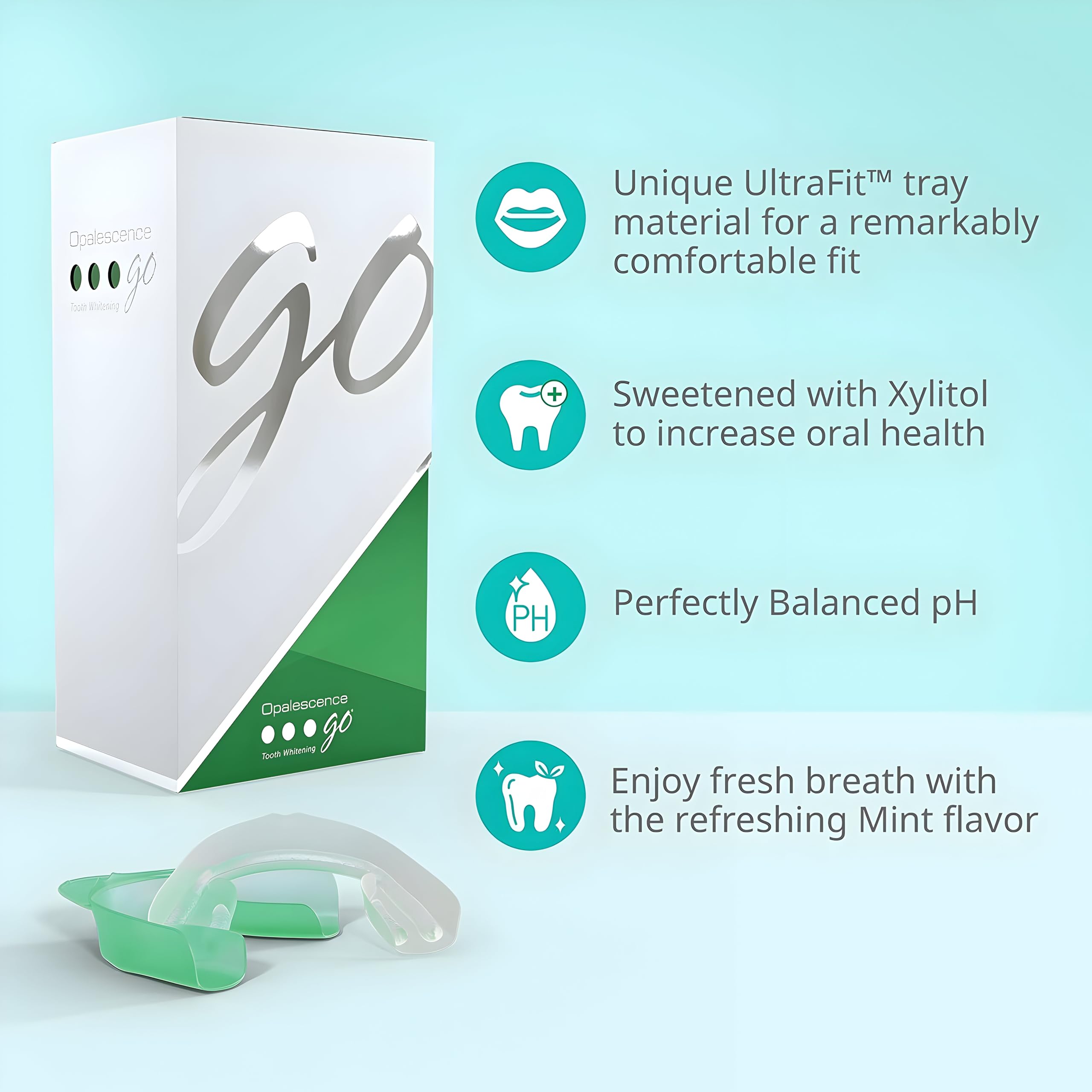 Close-up of whitening trays with gel