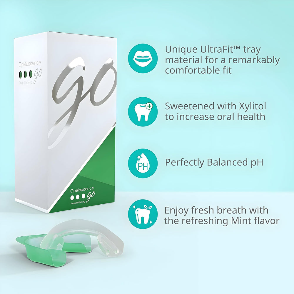 Close-up of whitening trays with gel