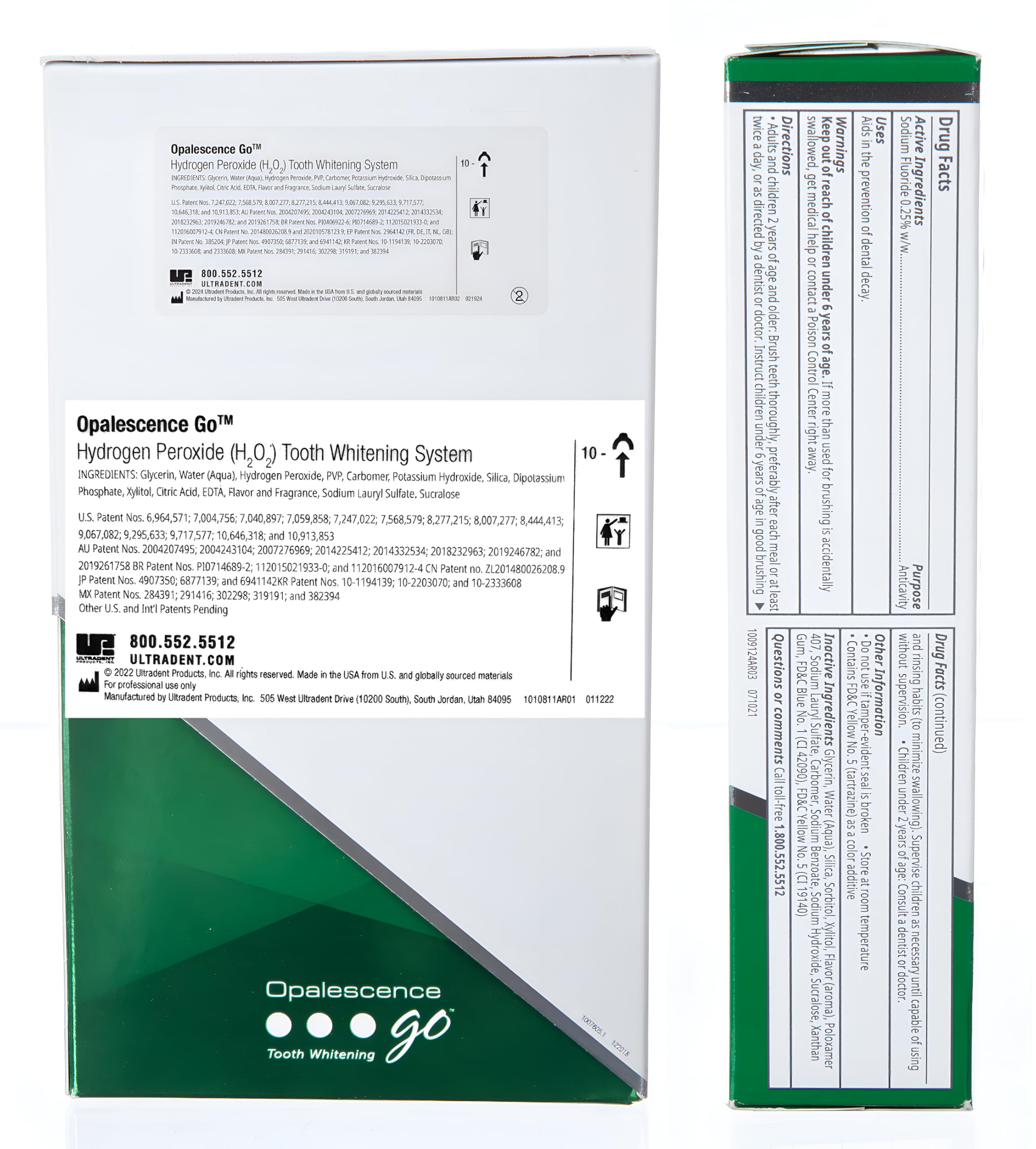 Made in the USA Opalescence GO packaging label
