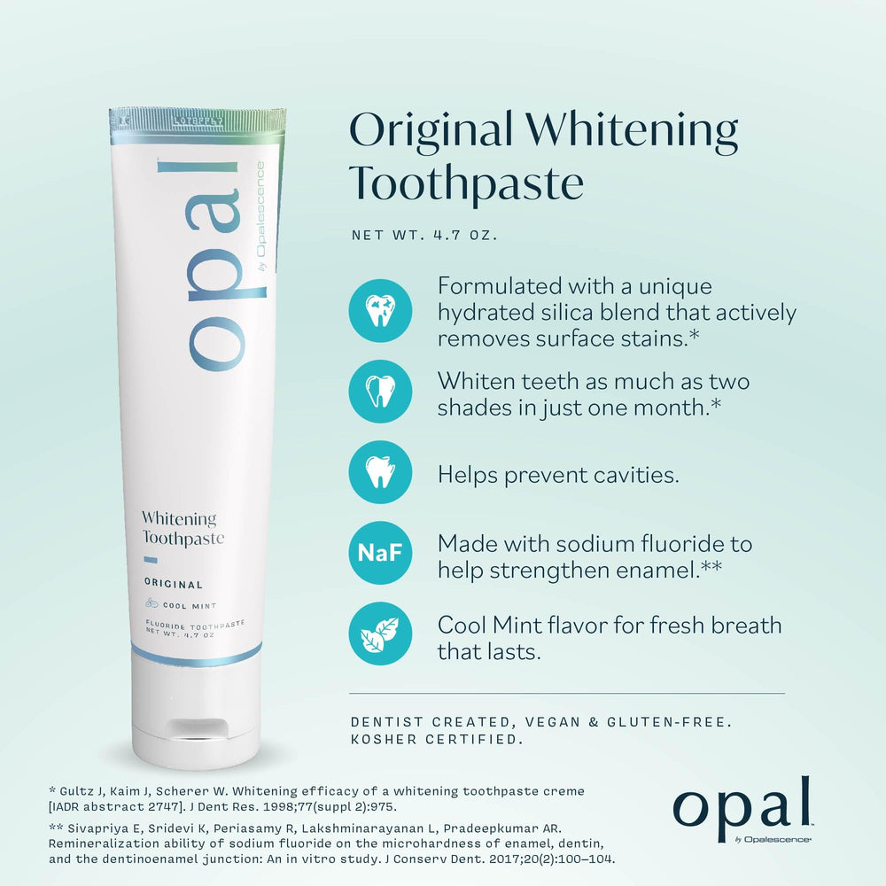 Opalescence Opal Toothpaste made in the USA by Ultradent.